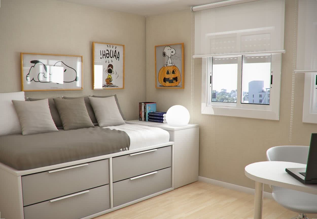 Ideas para dormitorios pequeños - | ConsejosHogar.es